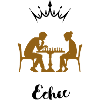 Schachbrett im Café