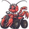 Lobster Crab Tractor Farmer