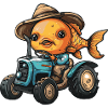 Goldfish Tractor Farmer