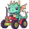 Drache Traktor Farmer