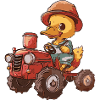 Duck Tractor Farmer