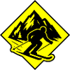 Ski Sport Silhouette Mountains