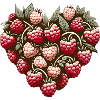 Raspberry Heart Pattern