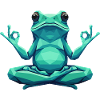 Yoga Frosch Zen