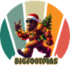 Bigfoot Christmas Retro