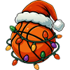 Christmas basketball player