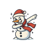 Dabbing Snowman Dab