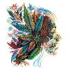 Psychedelic Blatten Silhouette