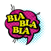 Bla Bla Pop Art Sprechblase
