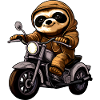 Paresseux moto