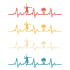 Badminton Heartbeat Retro Badminton