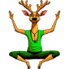 Cerf de yoga