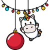 Einhorn Christbaumkugel Weihnachten	