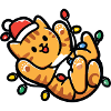 Kawaii Cat Fairy Lights Christmas