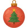 Christmas ball with Christmas tree