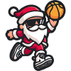 Cool Basketball Santa Christmas