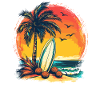Sunset Palm Beach Surf