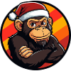Santa Chimpanzee Christmas