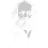 Bakunin-Porträt fette Typografie