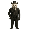 Panda in Elegant Costume