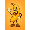 Live-Bananen-Maskottchen