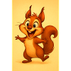 Sunny playful squirrel