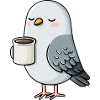 Cozy Pigeon Coffee Sipper