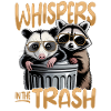 Funny Opossum and Raccoon