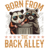 Funny Opossum and Raccoon