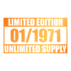 55th Anniversary Limited Edition - ꝏ Supply 01/1971