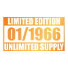 60e anniversaire édition limitée - ꝏ Approvisionnement 01/1966