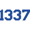 1337 – Blue Text Design