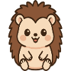 Cuddly Hedgehog Kawaii