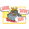 Royal crow with spark slogan