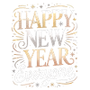 Happy New Year Everyone Script Art