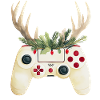 Weihnachtscontroller mit Hirschgeweih