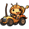 Snail Tractor Farmer