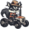 Skunk Tractor Farmer