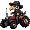 Harpy Bird Tractor Farmer