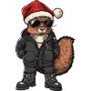 Écureuil Noël Hiver