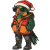 Parrot Christmas Winter