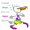 Marathon Möwe – Lustiger Lauf‑Cartoon