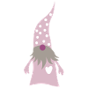 Gnome Dots Pink Pastel Christmas Xmas