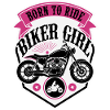 Biker Girl Motorcycle Shield