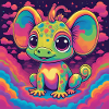 Kawaii Rainbow Dinosaur