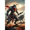 Ironwolf Warrior at Sunset