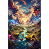 Dragon Dawn Clash Over Valley Peaks