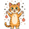 Cat Christmas Funny Cute Cat Lover
