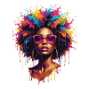 Afro American Woman – Melanin Pride Roots