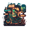 Nekro Neon Motorcycle Ride